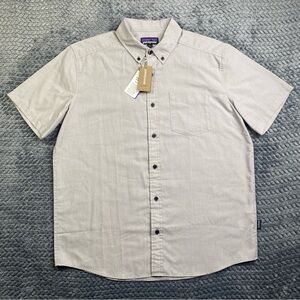 NWT Patagonia Mens Daily Button Up Organic Cotton Shirt Large Slim Fit NEW $69
